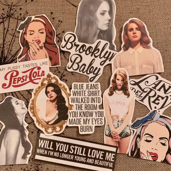 12 piece Lana del Rey handmade sticker pack - Picture 1 of 3
